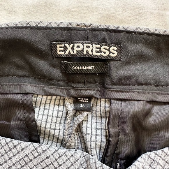 Express columnist barely boot pant gray stripes size 2 - Picture 2 of 4